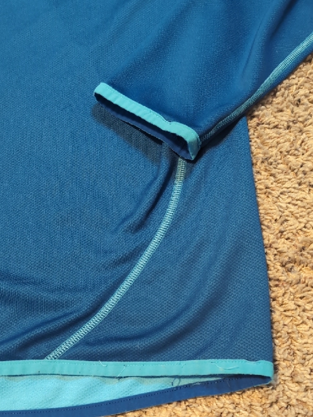 Mens UnderArmour Reversible Aquamarine Blue Long Sleeve XL - Picture 4 of 11